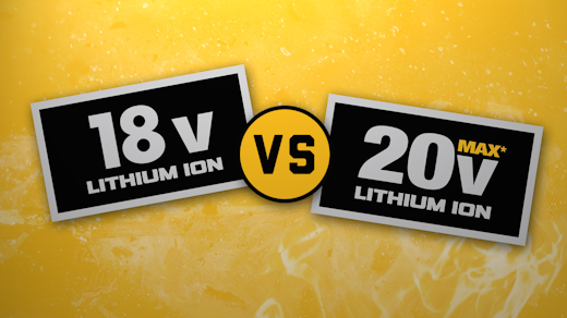 Explanations for the Voltage Mystery: DEWALT's 18V and 20V Max Tools