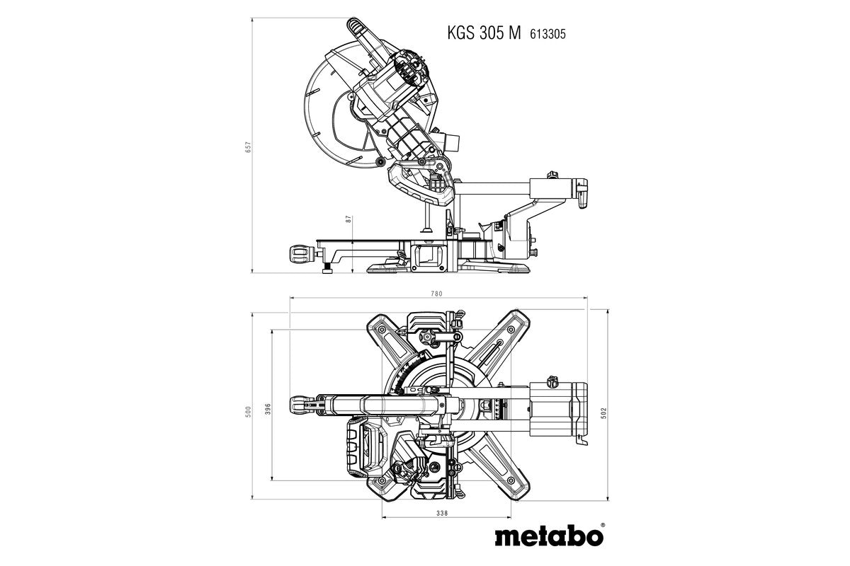Buy Metabo | Mitre Saw KGS 305 M | 613305000 from Power Tool Services - Image 13 | Best Price