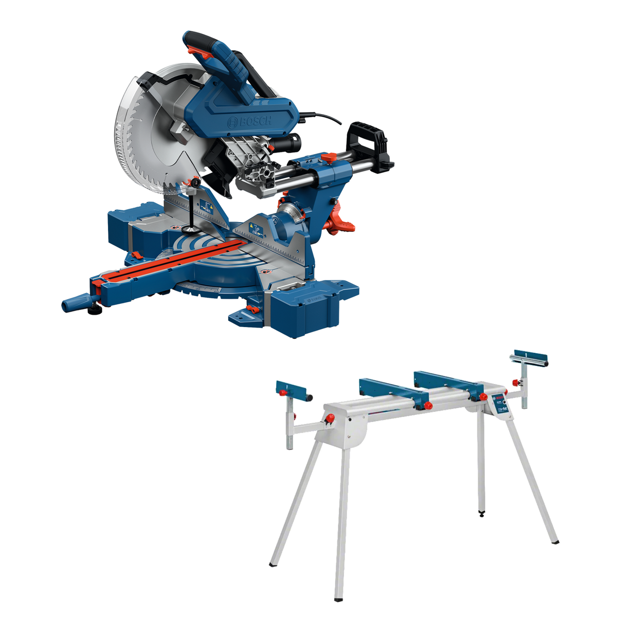 Bosch Professional Mitre Saw GCM 340-305 D 0601B600K0 + Free GTA 2600 Stand - Power Tool Services