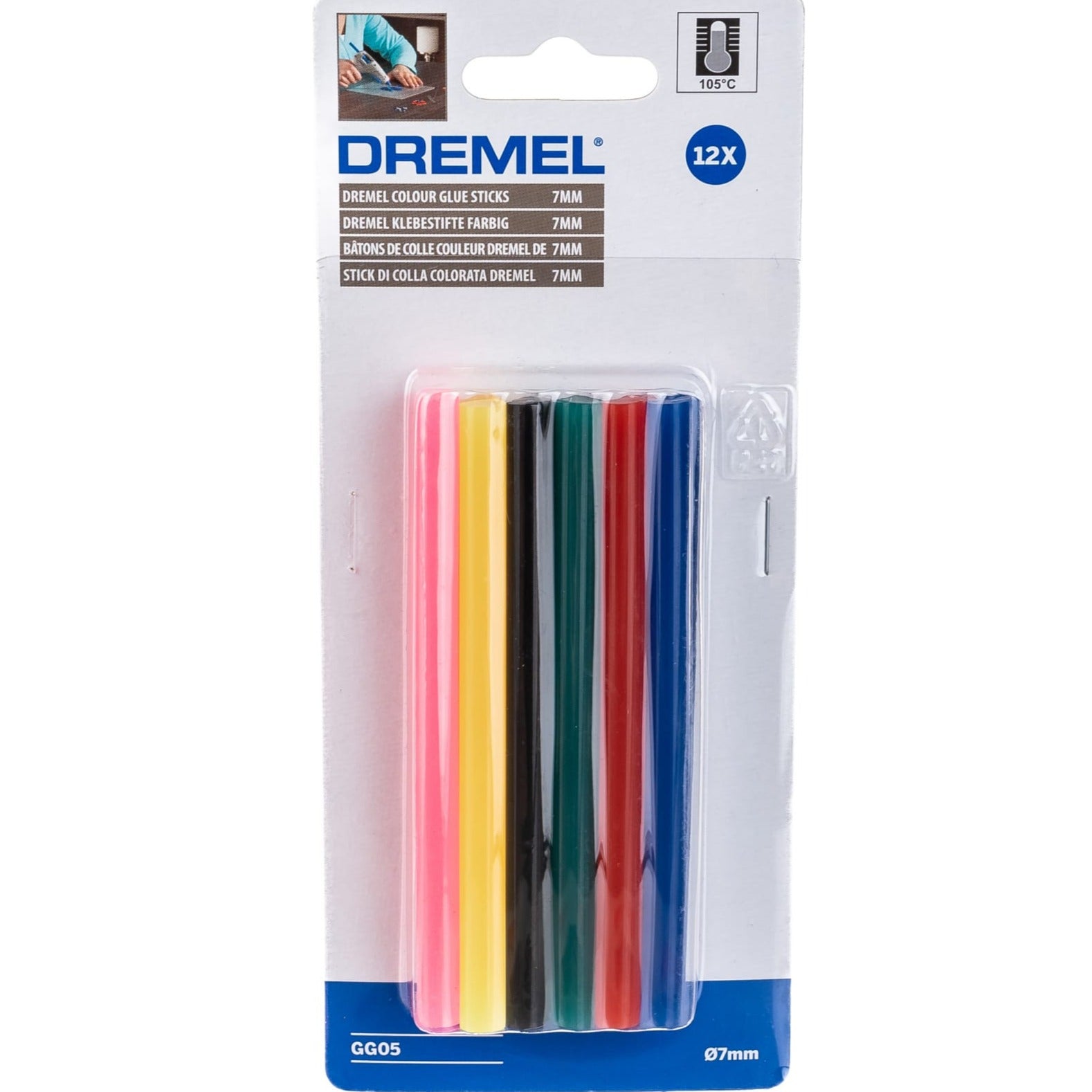 Buy Dremel 7 mm Colour Sticks GG05 2615GG05JA from Power Tool Services - Image 1 | Best Price
