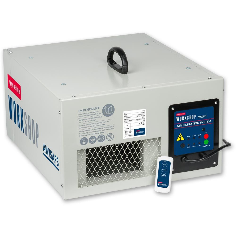Axminster Workshop AW15AFS Air Filter 1 - Power Tool Services