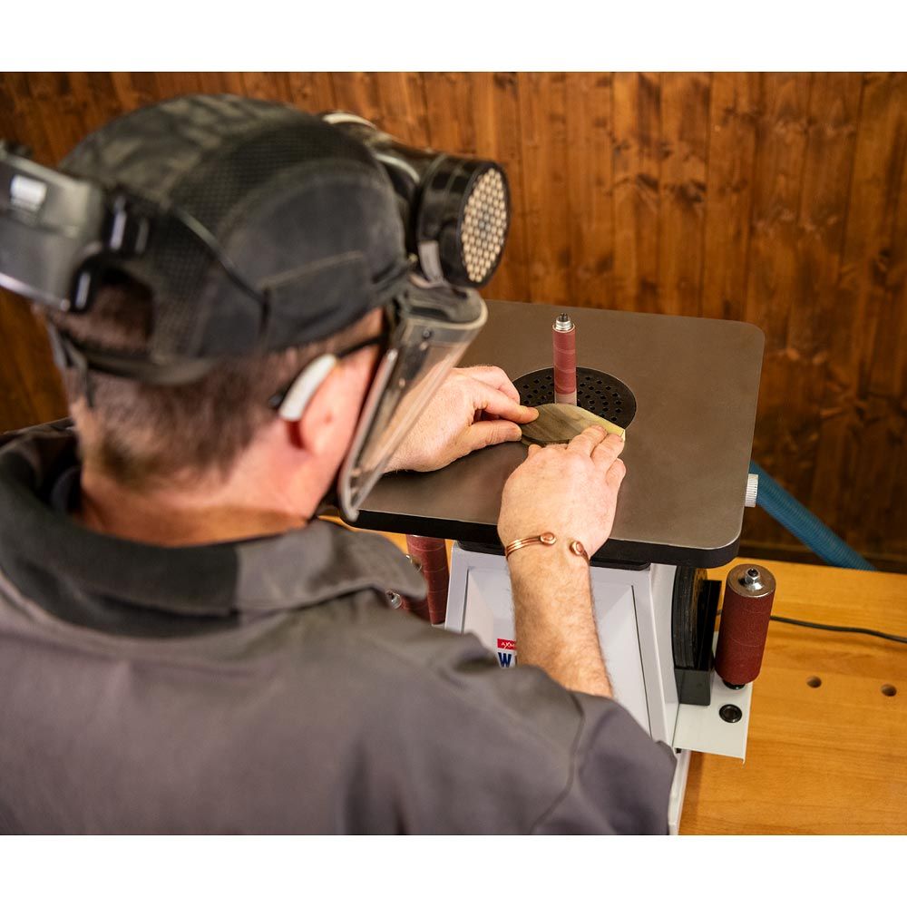 Axminster Workshop AW140BS Bobbin Sander 230V 8 - Power Tool Services