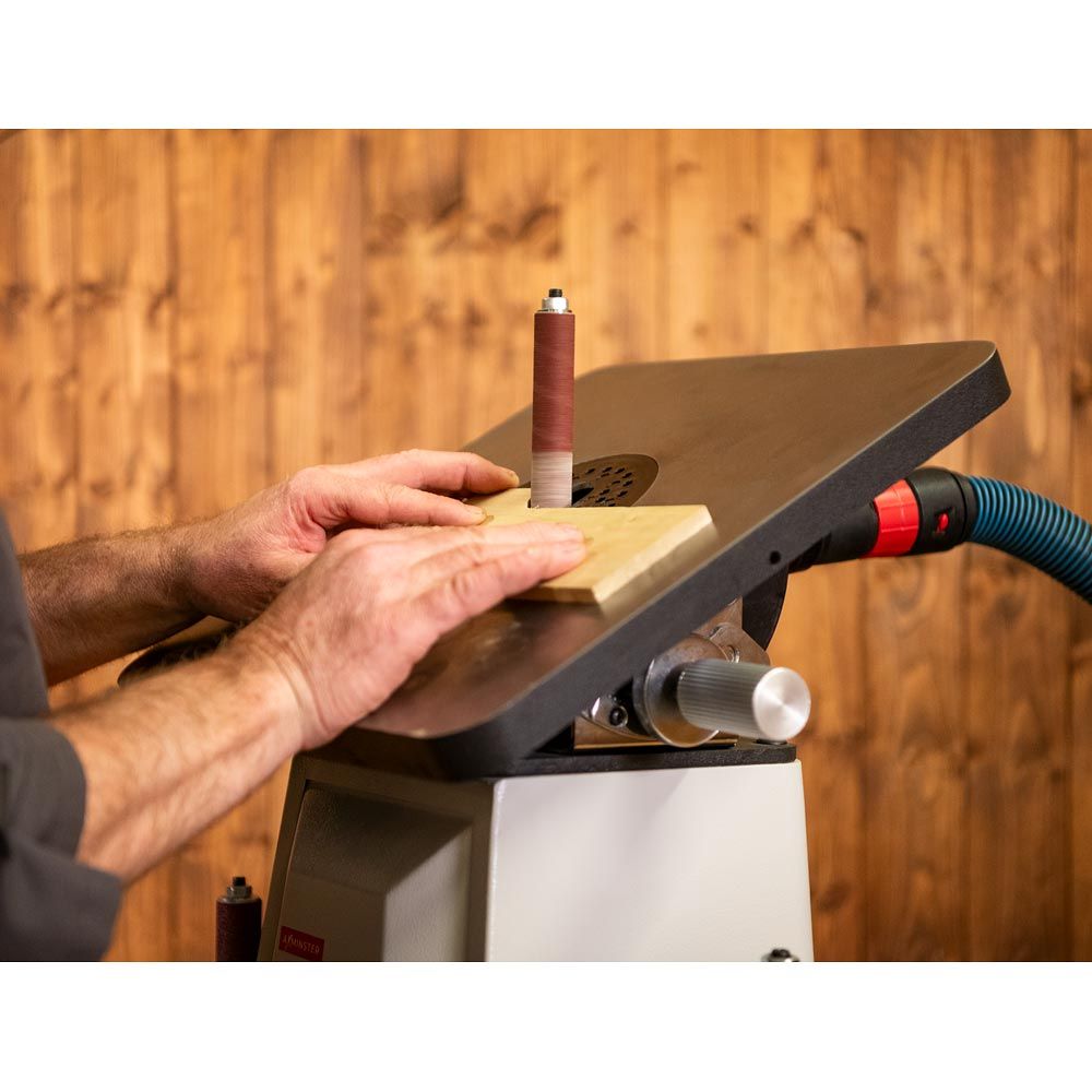 Axminster Workshop AW140BS Bobbin Sander 230V 9 - Power Tool Services