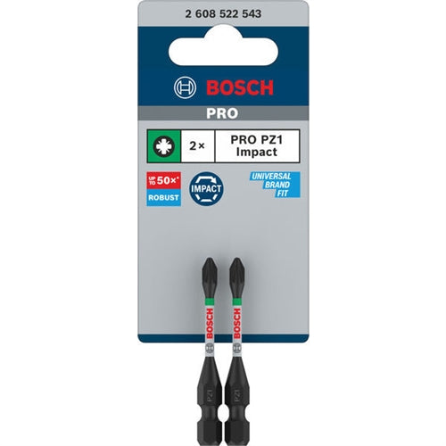 Bosch PRO Screwdriver bit Impact 55mm ( Select Size ) 6 - Power Tool Services