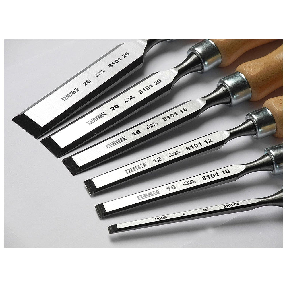 Narex Set of bevel edge chisels, WOOD LINE PROFI, 6-10-12-16-20-26 3 - Power Tool Services