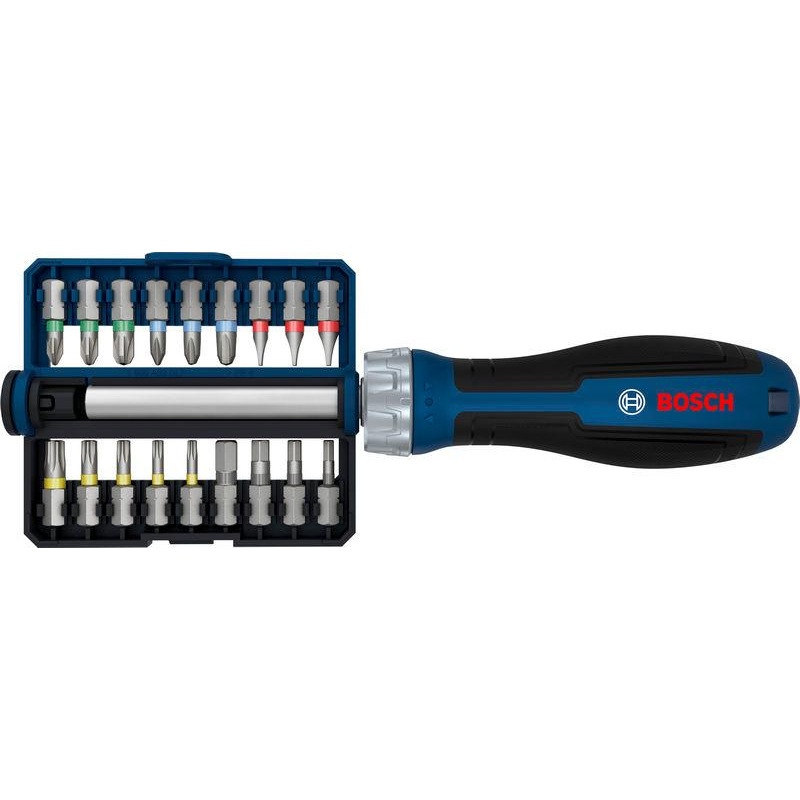 Bosch Bit Ratchet Screwdriver Set, 18 pcs Bits 1600A039PR - Image 2