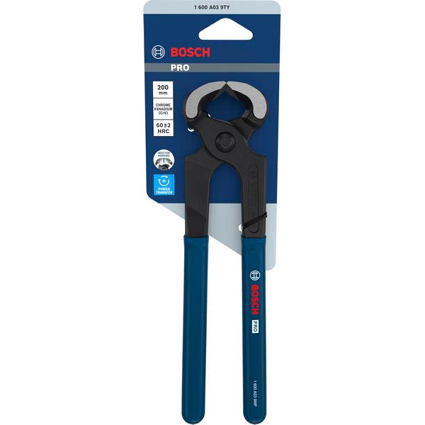 Bosch PRO Carpenters Pincers 200 mm, Dipped Handles 1600A039TY - Image 1