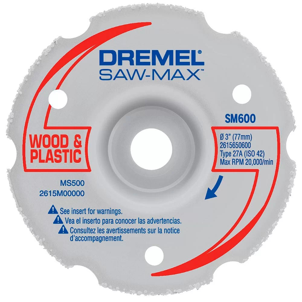 Buy Dremel DSM20 Multipurpose Carbide Flush Cutting Wheel DSM600 2615S600JB from Power Tool Services - Image 2 | Best Price