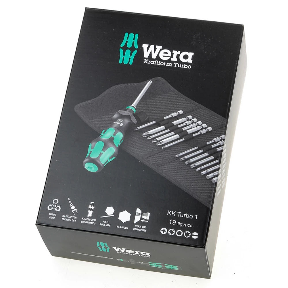 Buy Wera Kraftform Kompakt Turbo 1, 19 pieces from Power Tool Services - Image 1 | Best Price