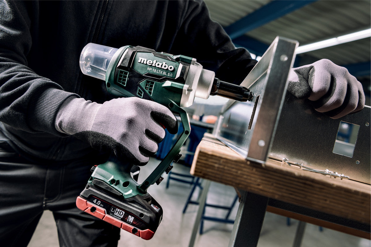 Buy Metabo | Cordless Blind Rivet Gun NP 18 LTX BL 5.0 | 619002840 from Power Tool Services - Image 4 | Best Price