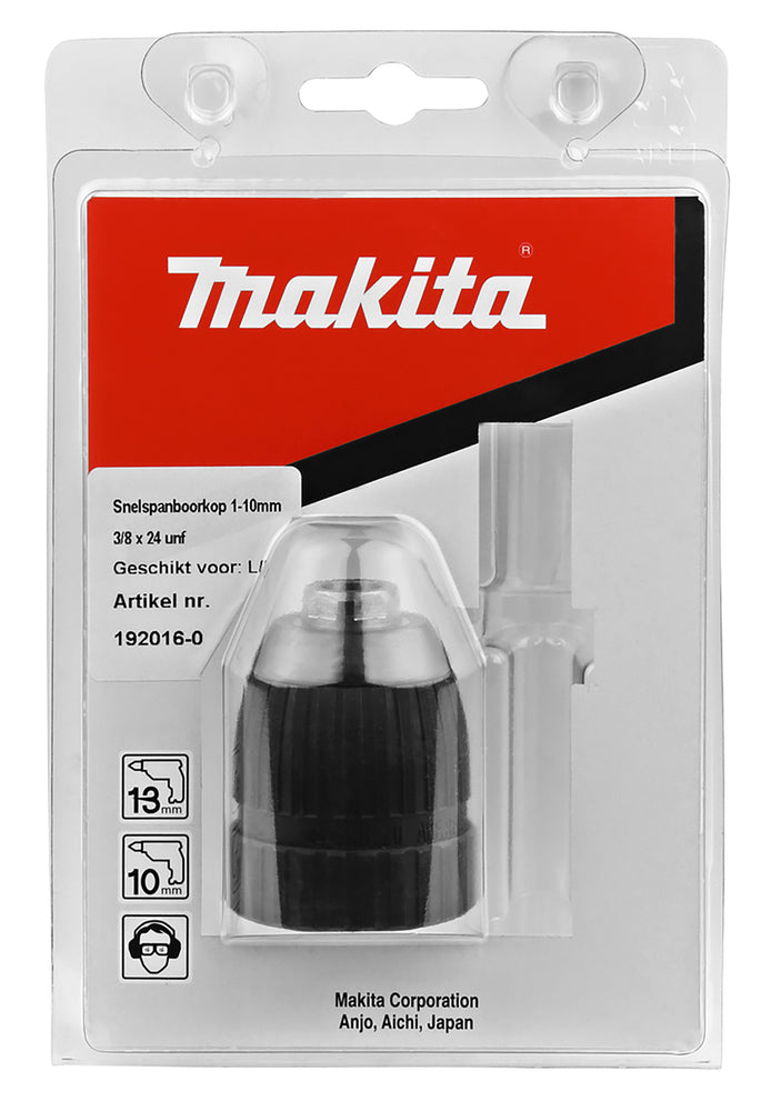 Makita | Keyless chuck 10 mm, 3/8" - 24UNF | 192016-0 3