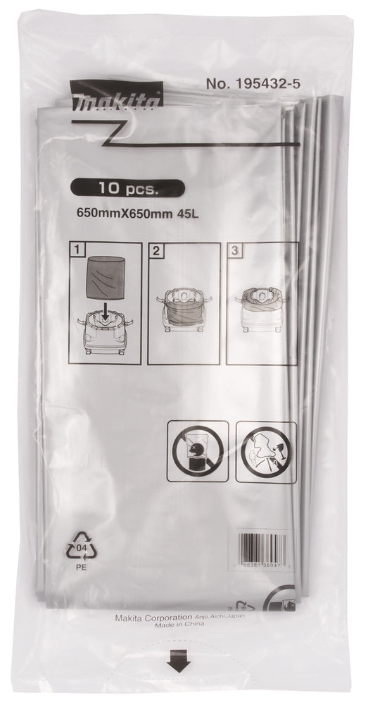 Makita | Poly Bag Set, 10 pcs | 195432-5 3