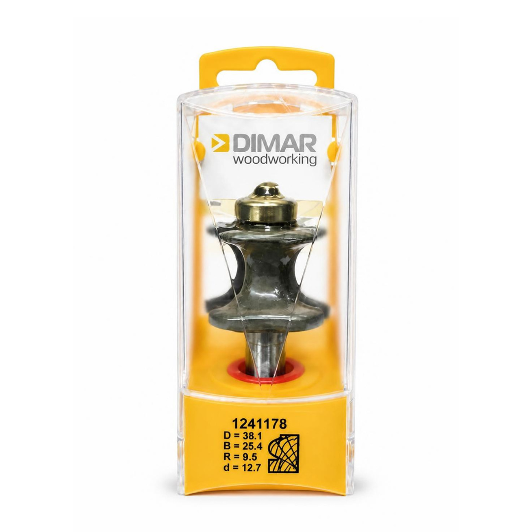 Dimar Edge Beading, 38.0 x 25.4mm x 9.5 R - 1/2" Shank