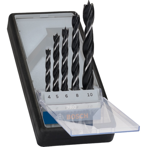 Bosch PRO Wood Brad Point Drill Bit Set, 5 pcs 2 - Power Tool Services