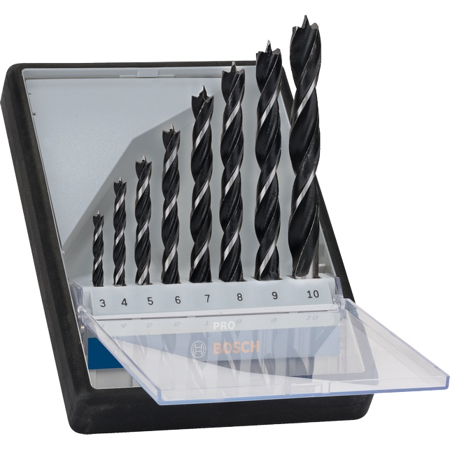 Bosch PRO Wood Brad Point Drill Bit Set, 8 pcs 2607010533 2 - Power Tool Services