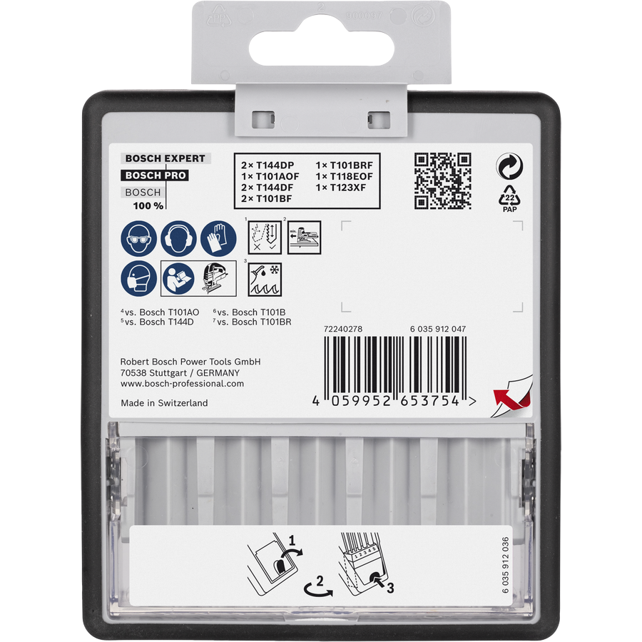 Bosch PRO Wood and Metal Jigsaw Blade Set, 100 mm, 10 pcs