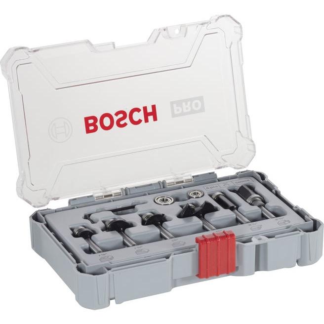 Bosch PRO Router Bit Trim and Edging Set, Shank 1/4″, 6 pcs 2607017470 2 - Power Tool Services