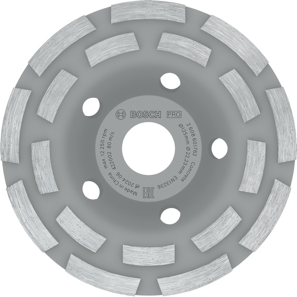 Bosch PRO Concrete Grinding Head, 50 x 125 mm, 22.23 mm 2608601762 2 - Power Tool Services
