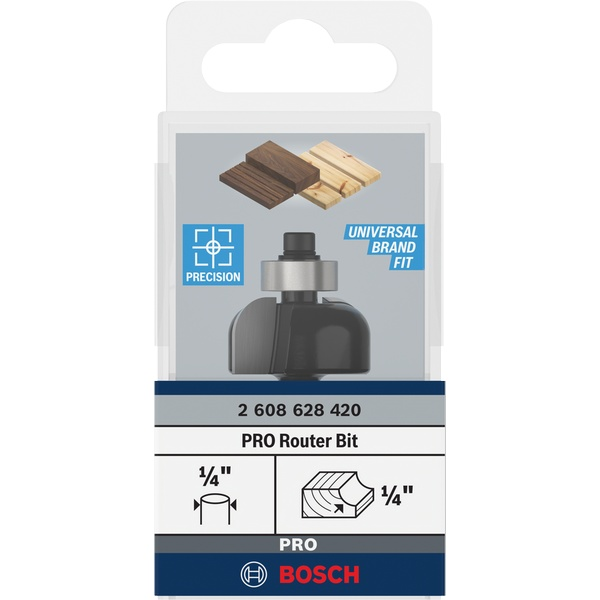 Bosch PRO Router Bit Cove, R 1/4″, Shank 1/4″ 2608628420 1 - Power Tool Services