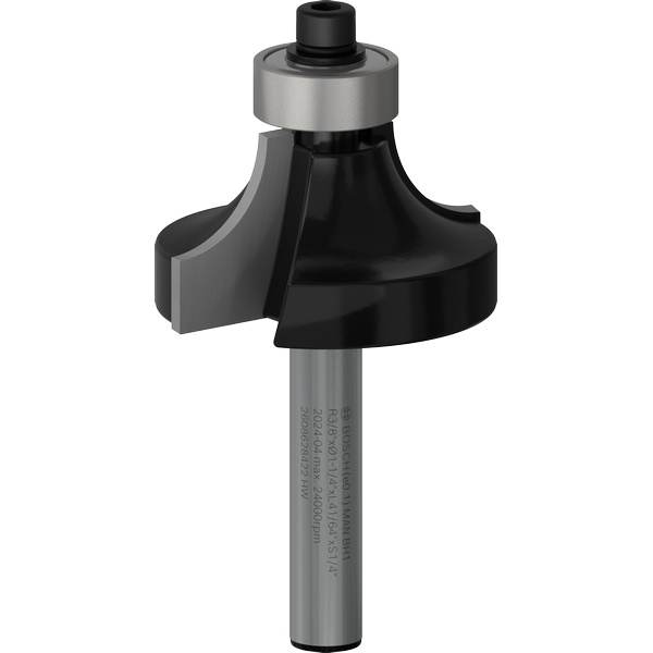 Bosch PRO Router Bit Rounding Over, R 3/8″, Shank 1/4″ 2608628422 2 - Power Tool Services