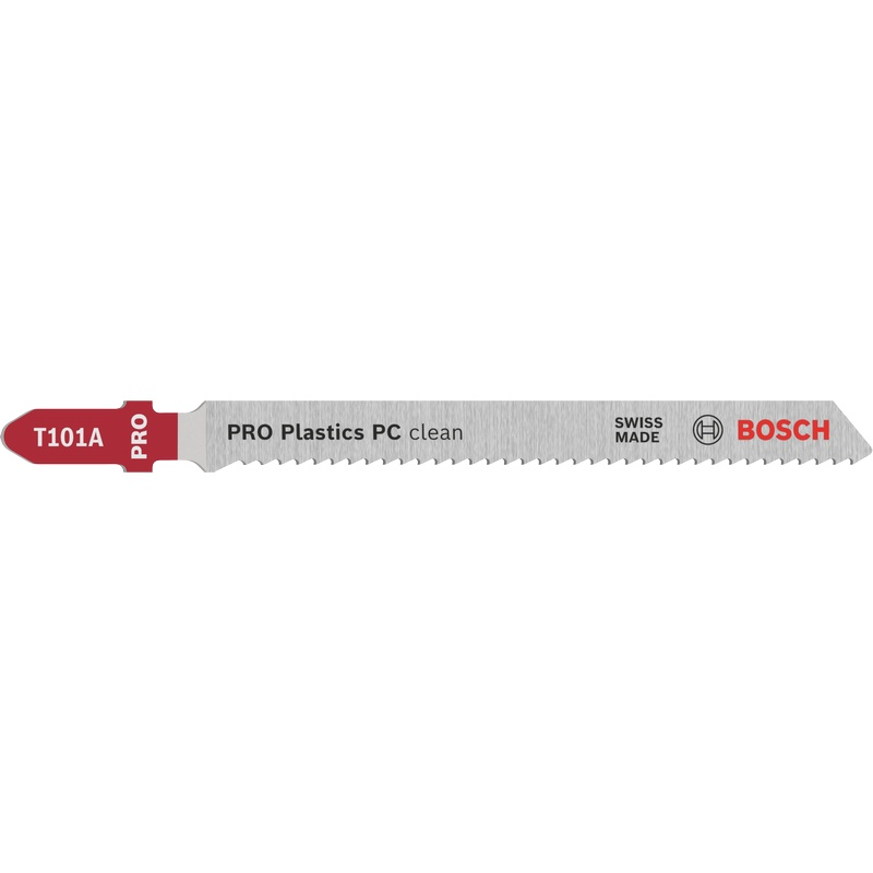 Bosch PRO Plastics PC clean T101A Jigsaw Blade, 100 mm, 5 pcs 2608631010 2 - Power Tool Services