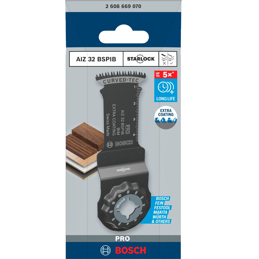 Bosch PRO Multi Tool Blade AIZ 32 BSPIB 32 x 50 mm 5Pack 2608669075 1 - Power Tool Services