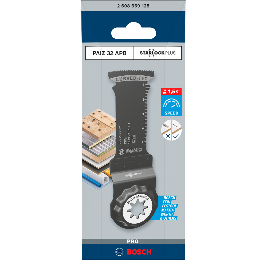 Bosch PRO Multi Tool Blade PAIZ 32 APB 32 x 60 mm 2608669128 1 - Power Tool Services