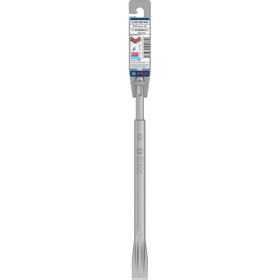 Bosch PRO SDS plus-5C Flat Chisel, 20 x 250 mm 2608690548