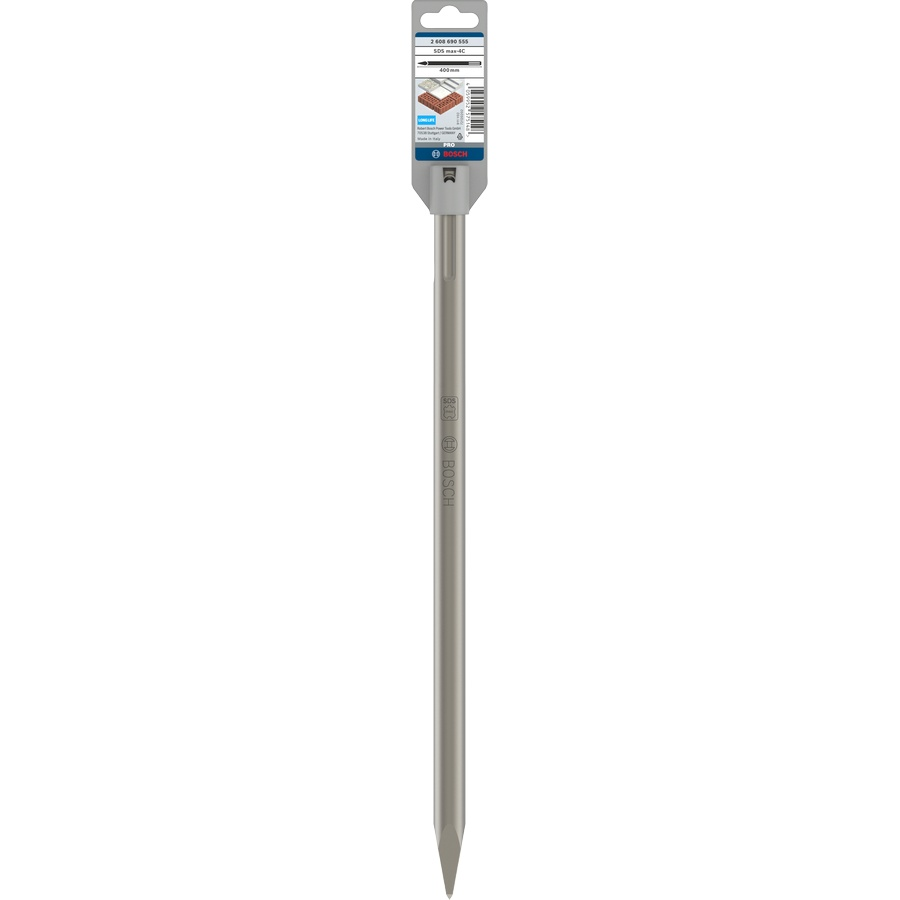 Bosch PRO SDS max-4C Pointed Chisel 400 mm 2608690555 1 - Power Tool Services
