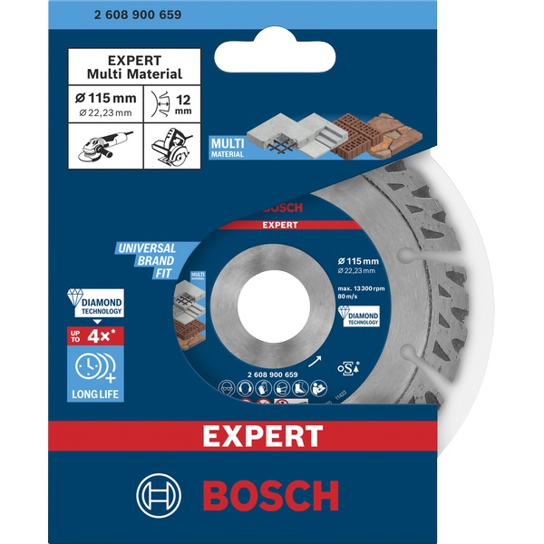 Bosch EXPERT MultiMaterial Diamond Cutting Disc 115 x 22,23 x 2,2 x 12 mm 2608900659 1 - Power Tool Services