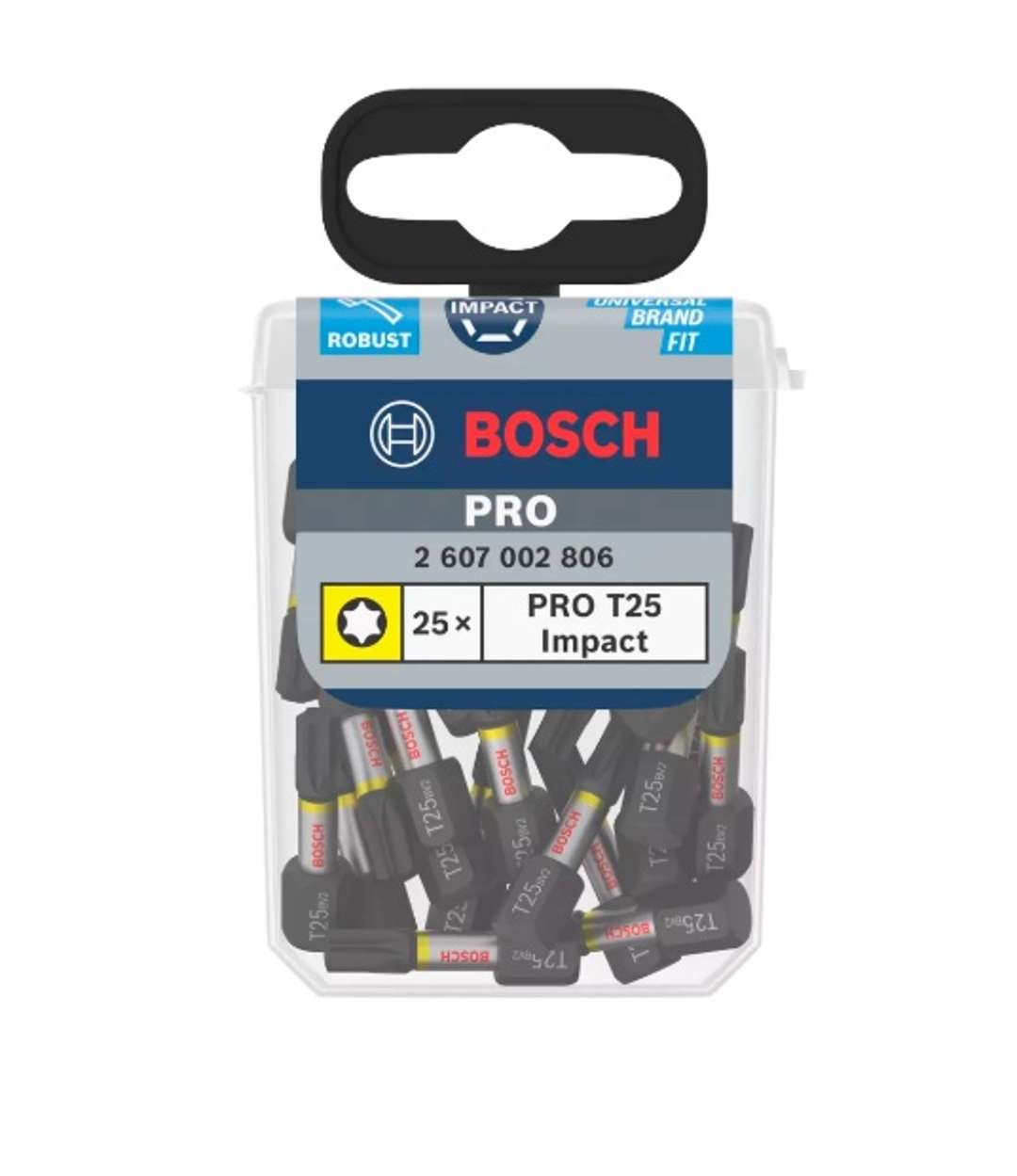 Bosch Professional Impact Control Bits PZ2 x ( 25 Pack ) 2607002804 4 - Power Tool Services