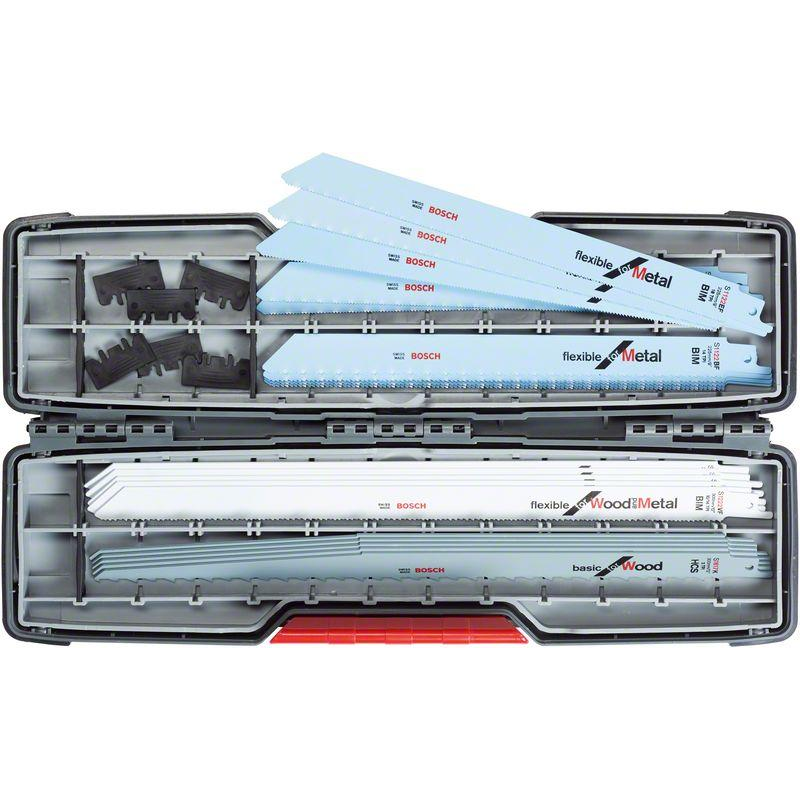 Bosch Professional Reciprocating Saw Blade Set Flexible 20pc 2607010996 1 - Power Tool Services