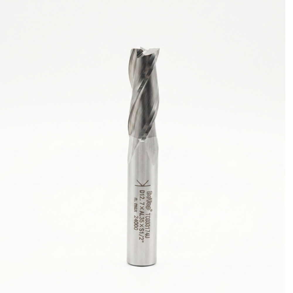 BETOP Straight, 12.70 x 35.00 Spiral UC - 3 Flute - 1/2 Shank