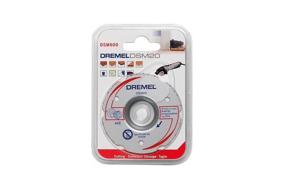 Buy Dremel DSM20 Multipurpose Carbide Flush Cutting Wheel DSM600 2615S600JB from Power Tool Services - Image 1 | Best Price
