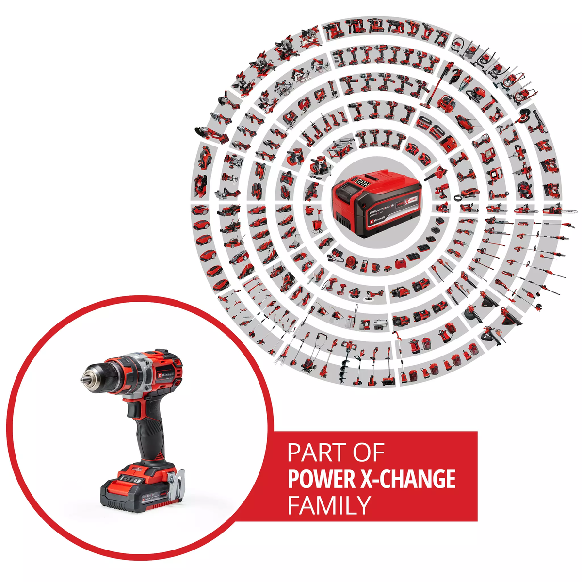Einhell Cordless Impact Drill TP-CD 18/50 Li-i BL (2x2,0Ah)