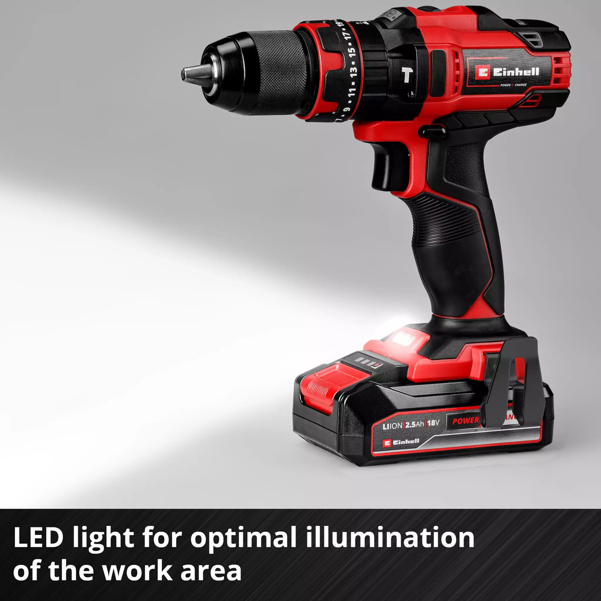 Einhell Cordless Impact Drill TE-CD 18/44 Li-i (1x2,5Ah)