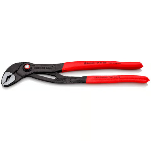 KNIPEX Cobra QuickSet High-Tech Water Pump Pliers 87 21 ( Select Size ) 7 - Power Tool Services
