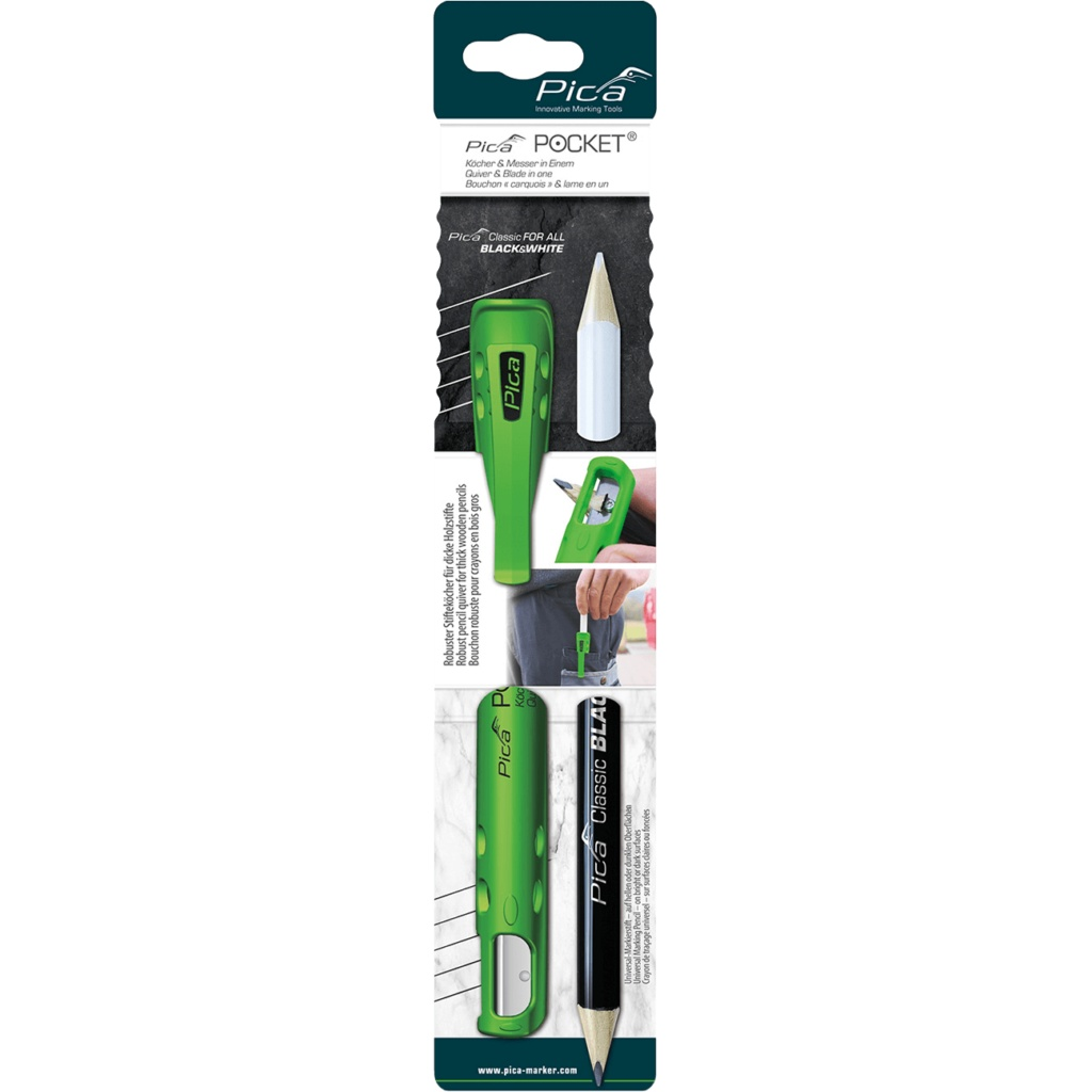 Pica Pocket Black & White Pencil 505-03