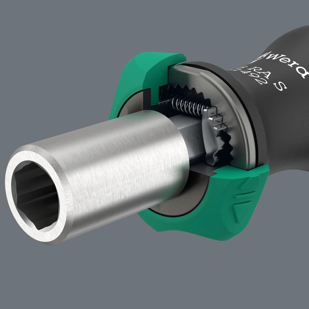 Wera Ratchet Screwdriver, 1/4" 838 RA S 6 - Power Tool Services