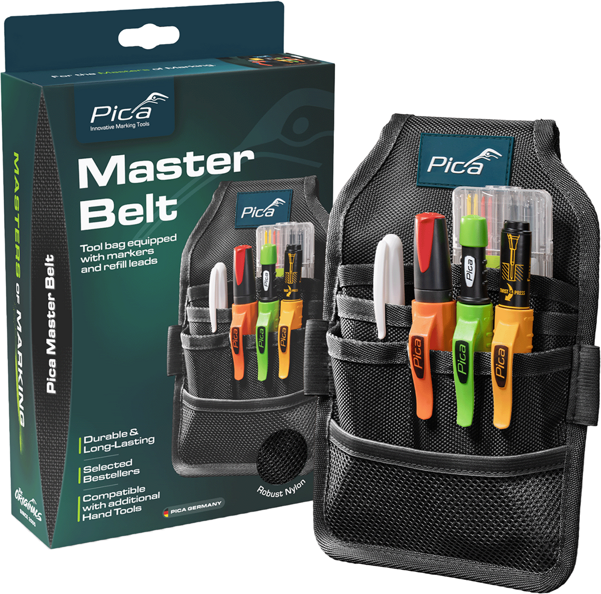 Pica Master Belt Toobag C/w Markers & Refill Leads