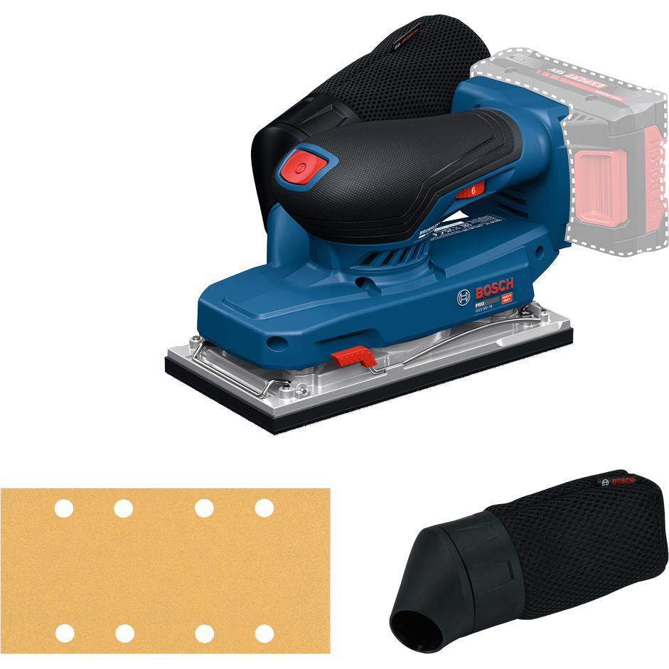 Bosch Professional Orbital Sander GSS 18V-18 06019R7000 1 - Power Tool Services