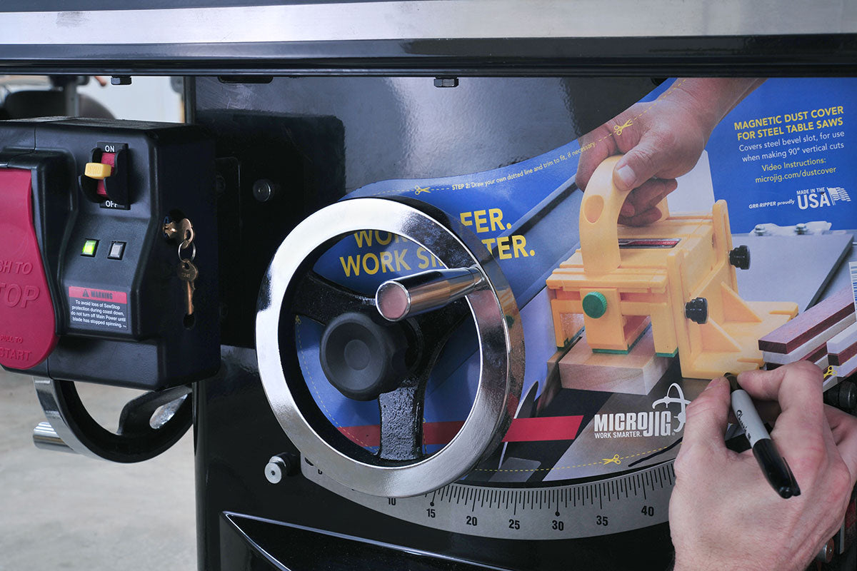 MicroJig BLADEMATCH Magnetic Dust Cover MDC-17 2 - Power Tool Services