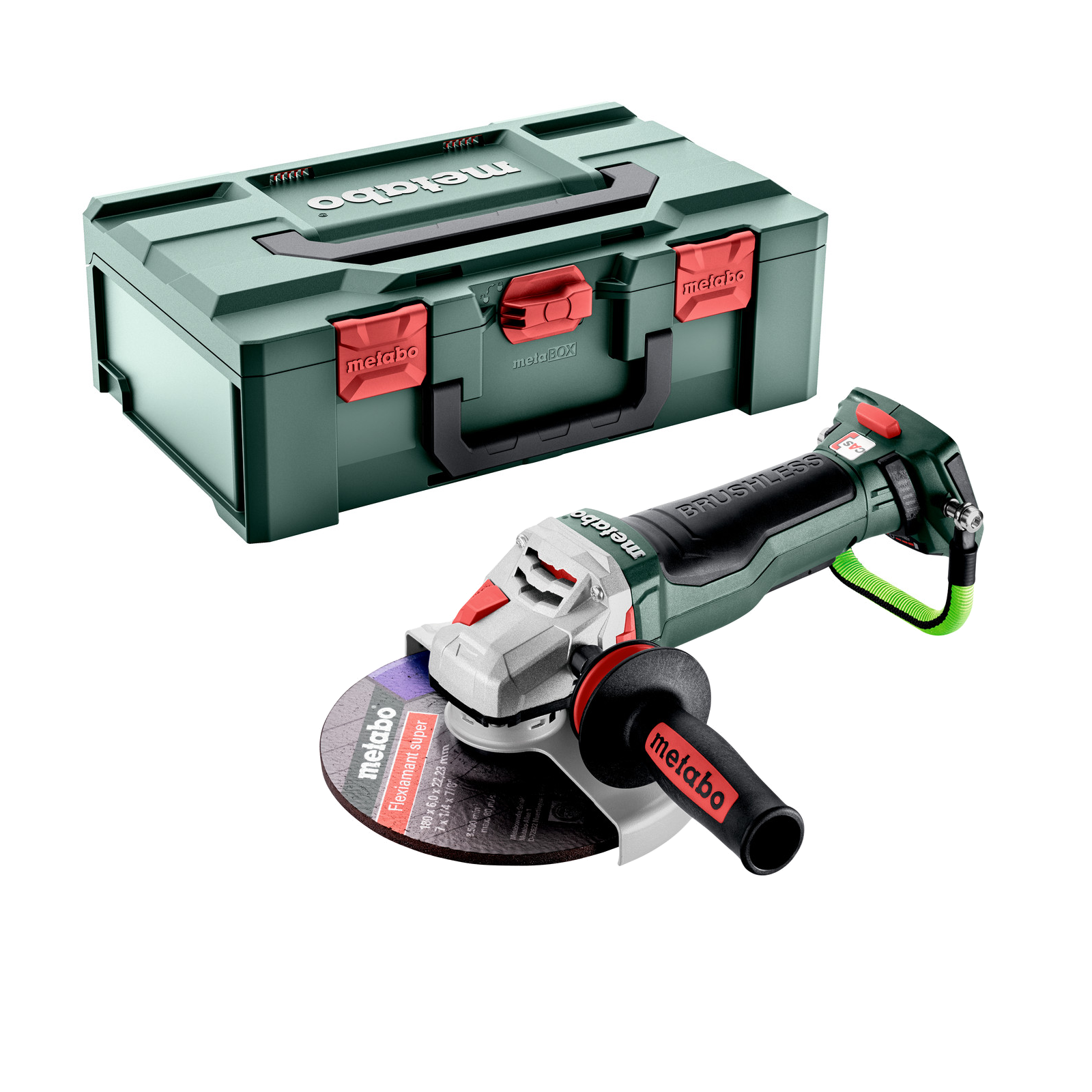 Metabo Cordless Angle Grinder WPBA 18 LTX BL 15-180 QUICK DS 601746840