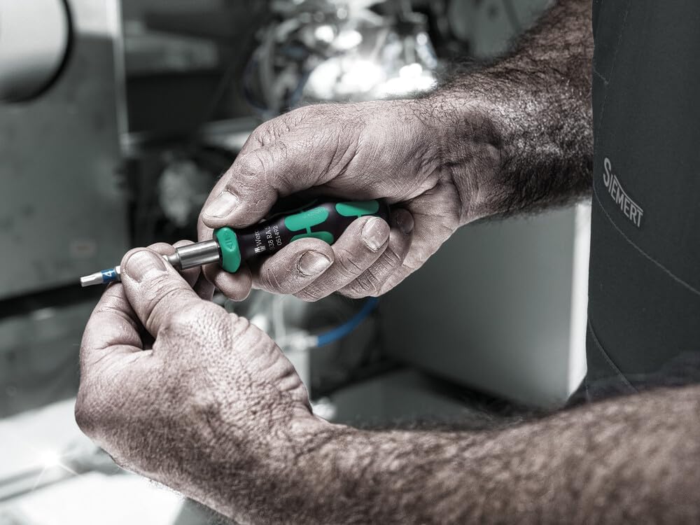 Wera Ratchet Screwdriver, 1/4" 838 RA S 2 - Power Tool Services