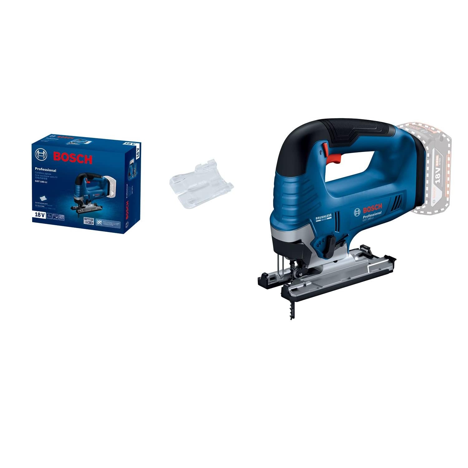 Buy Bosch Professional Cordless Jigsaw GST 185-LI 06015B3021 from Power Tool Services - Image 1 | Best Price