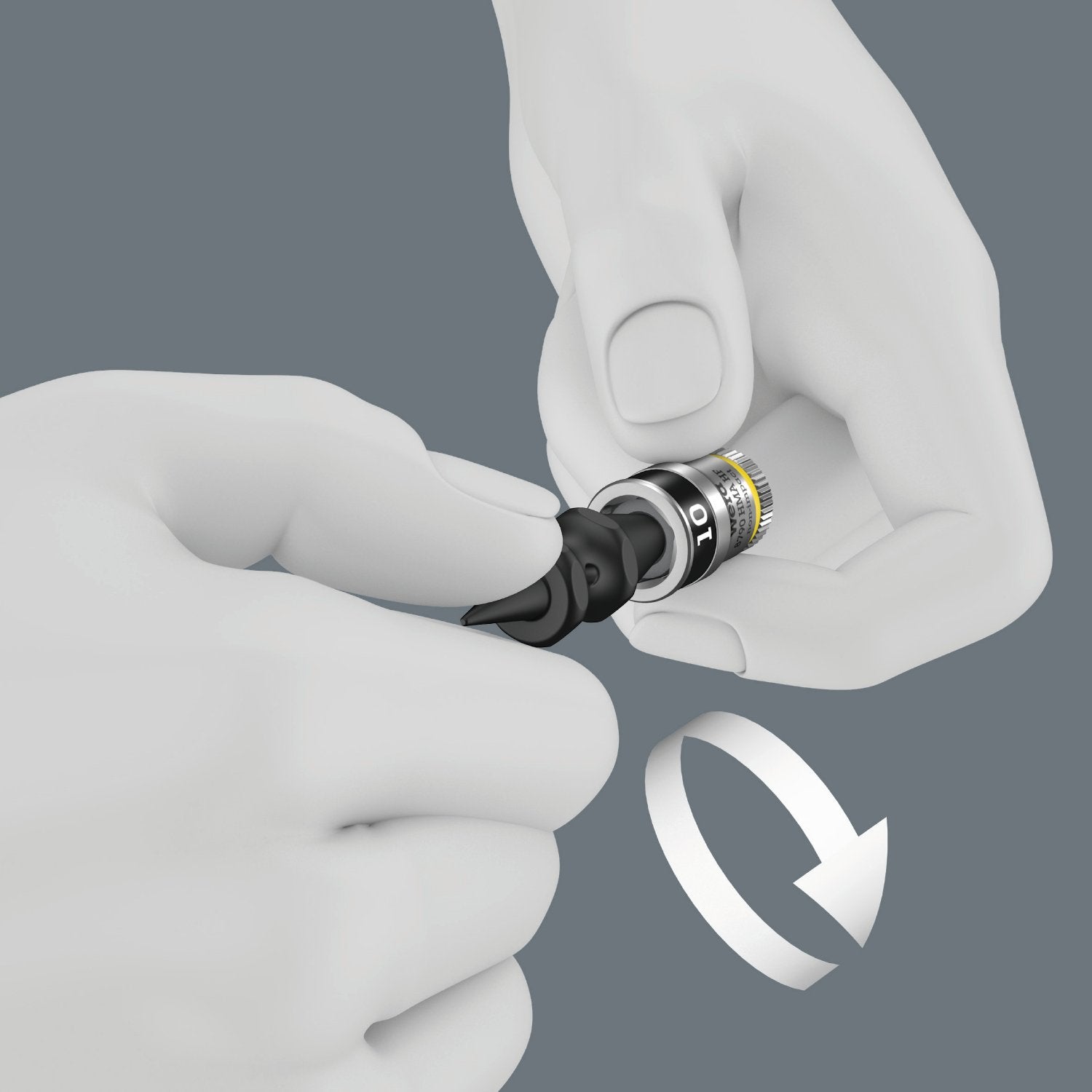 Wera 8100 SA 12 HF Zyklop Metal Ratchet Set with switch lever, 1/4" drive, metric, 13 pieces 13 - Power Tool Services