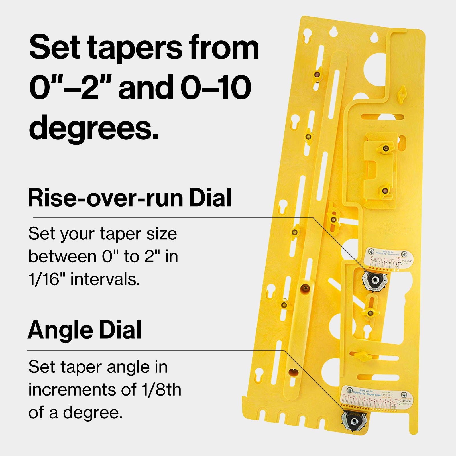 Microjig Microdial Adjustable Tapering Jig TJ-5000