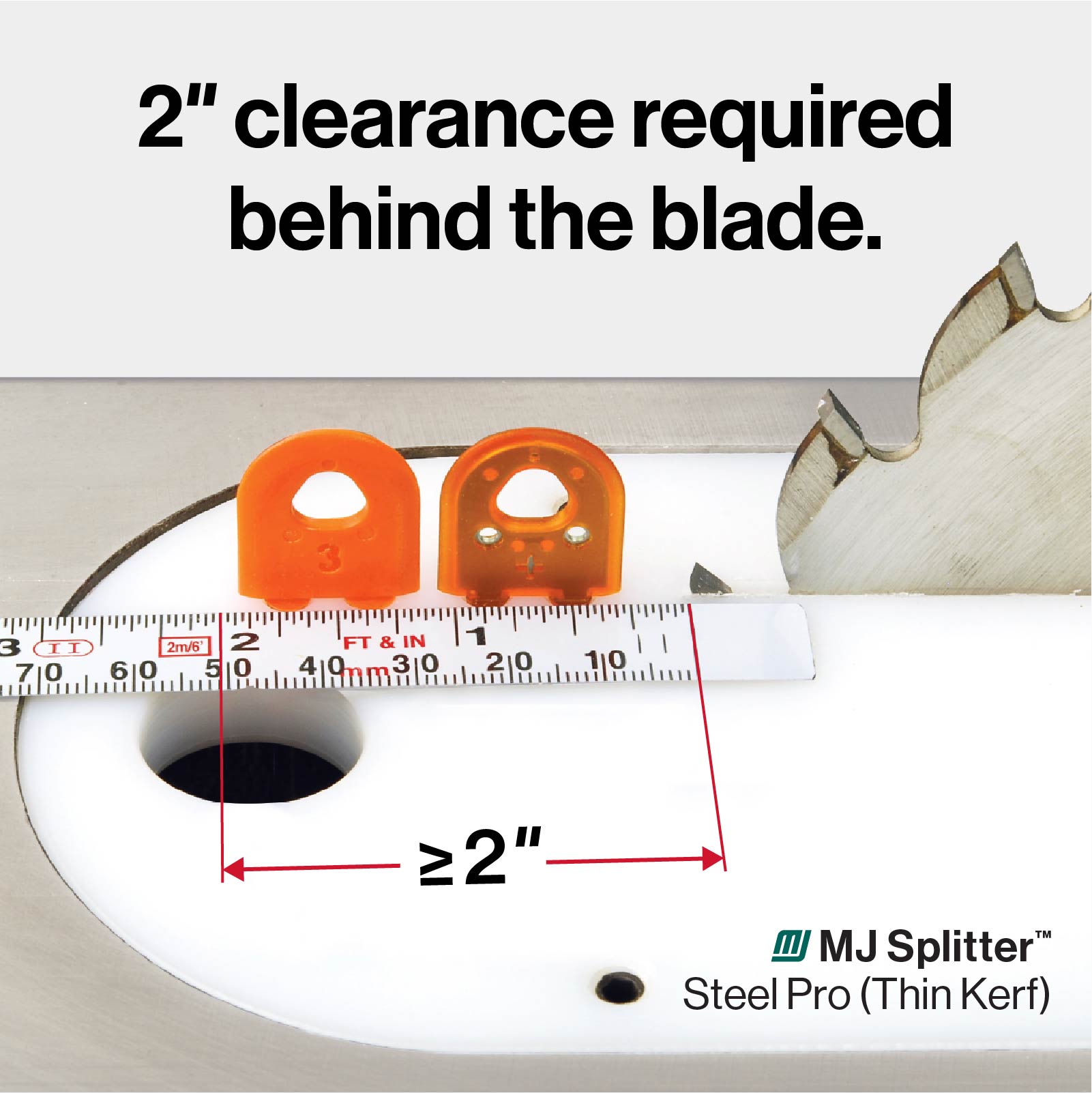 Microjig Microjig Splitter Steelpro Set Thin Kerf SP-2TK