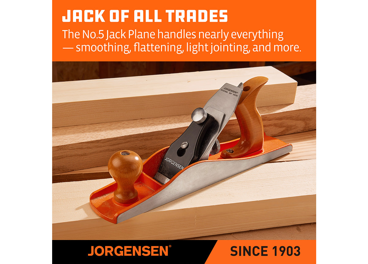 Pony Jorgensen No.5 Hand Jack Plane 355mm X 63mm C/w 50mm X 3mm Blade AC70735