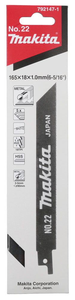 Makita | Reciprosaw Blade, 165 x 0,9 mm | 792147-1 3